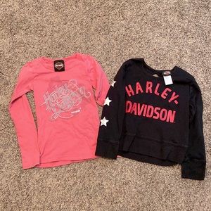 Girls Harley Davidson shirts 5/6